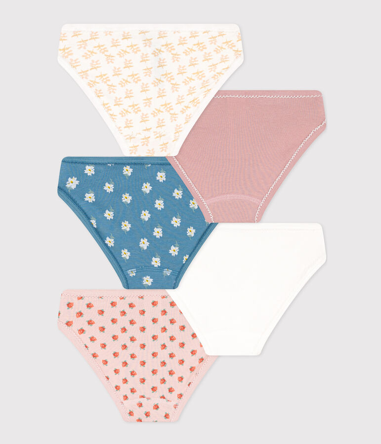Girls' Flower Cotton Briefs - 5-Pack multicolor