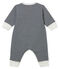 Baby Boys' Tube-Knit Footless Sleepsuit SMOKING blue/MARSHMALLOW white
