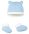 Baby Boys' Bonnet and Bootees Set in Quilted Tube Knit variante 1