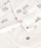 Babies' Cotton Clothing - 3-Pack MARSHMALLOW white/GRIS grey