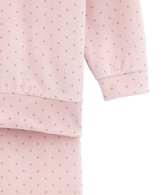 Little girl's pyjamas JOLI pink/CONCRETE grey