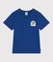 Children's short-sleeved cotton t-shirt blue