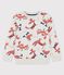 Children's Unisex Fleece Sweatshirt MONTELIMAR beige/MULTICO white