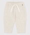Babies' Quilted Tube-Knit Trousers MONTELIMAR CHINE beige