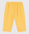 Babies' plain cotton gauze trousers ORGE yellow