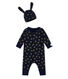 Baby boy's all-in-one and hat