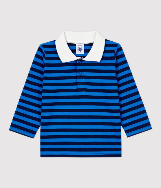 Babies' Cotton Polo Shirt SMOKING blue/RUISSEAU