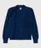 Women's Fisherman's Rib Cotton Cardigan INCOGNITO blue