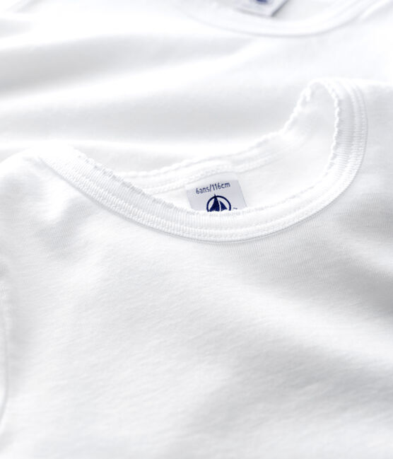 Girls' White Short-Sleeved T-Shirt - 2-Pack variante 1