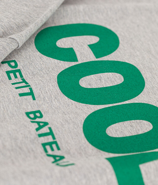 Little boys' long-sleeved T-shirt in fine jersey grey