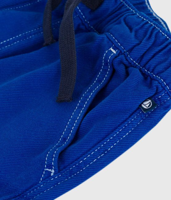 Children's cotton cargo Bermuda shorts SURF blue