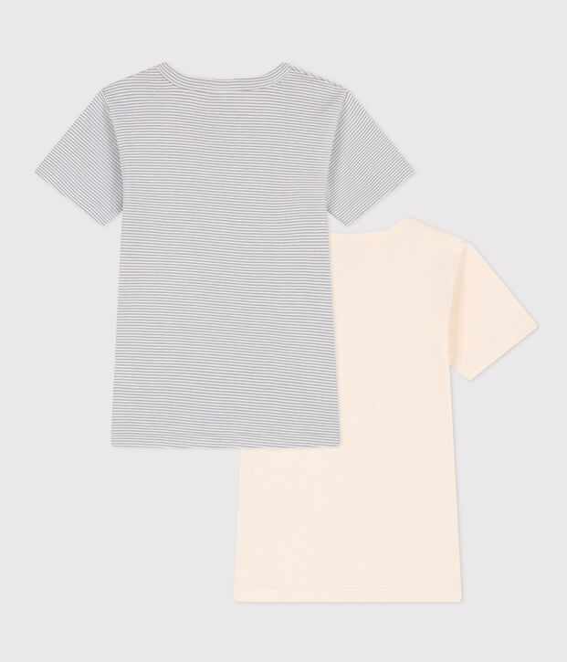 Boys' Short-Sleeved Cotton T-shirts - 2-Pack multicolor