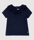 Baby Girls' Short-Sleeved Cotton Openwork Blouse