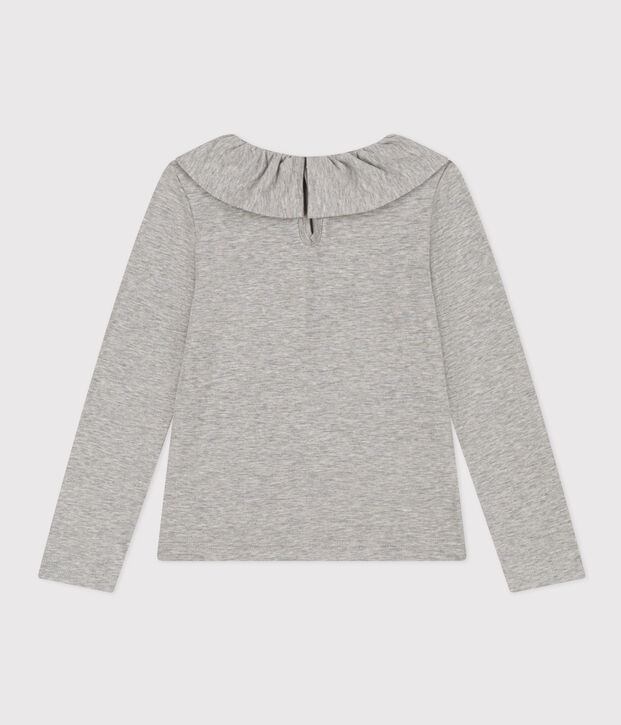 Girls' cotton blouse grey