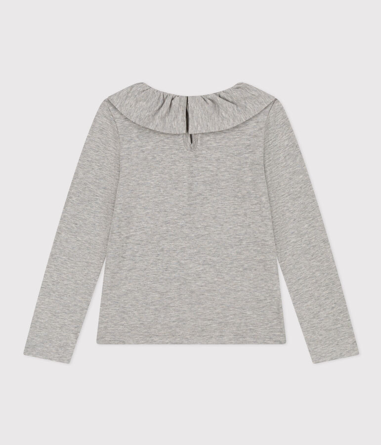Girls' cotton blouse CHATON CHINE grey