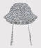 Babies' Blue Floral Cotton Gauze Sun Hat AVALANCHE /INCOGNITO