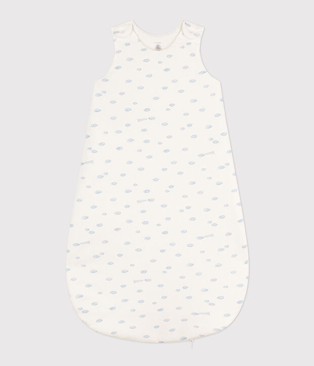 Cotton TOG 2-Rated cloud-pattern sleeping bag white/multicolor