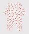 Babies' footless firefighter-print cotton pyjama suit white/multicolor
