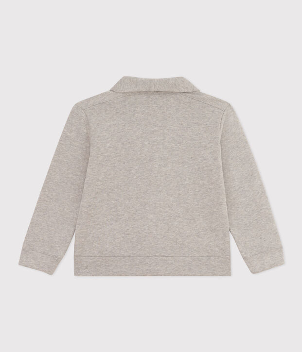 Boys' cotton cardigan grey