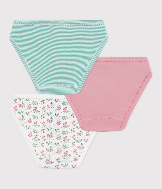 Children's flower-patterned cotton pants - 3-pack variante 1