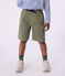 Children's cotton cargo Bermuda shorts OLIVINE green