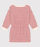 Children's Long-Sleeved Terry Dress AVALANCHE white/STOP