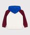 Children's printed cotton hoodie Ecru/multicolor