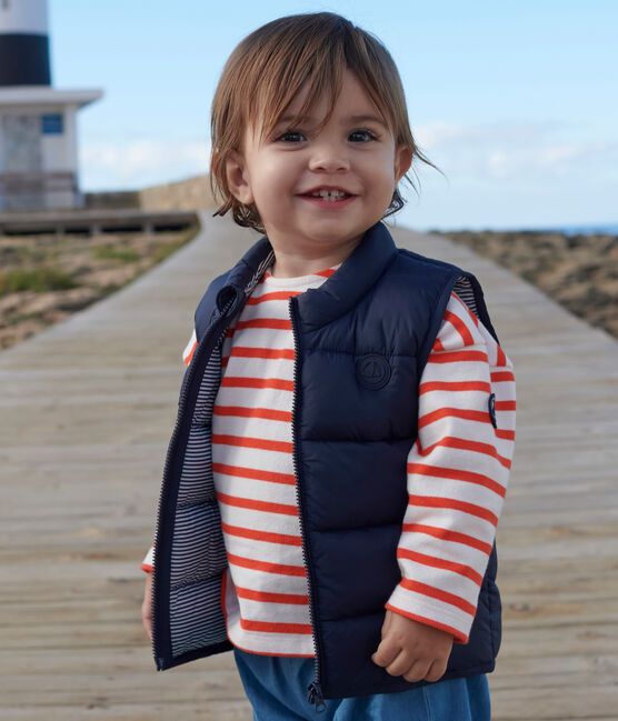 Babies' Quilted Padded Jacket SMOKING blue