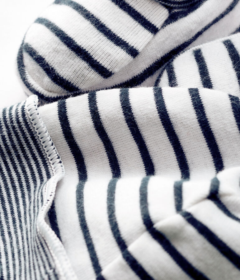 Baby Boys' Ribbed Bonnet and Bootees Set multicolor