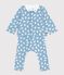 Babies' three-piece bear print set, including a body with an embroidered collar ADRIATIC blue/MULTICO