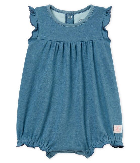 Baby girls' playsuit made of cotton/linen blend FONTAINE