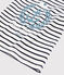 Boys' Short-Sleeved Jersey T-Shirt MARSHMALLOW white/SMOKING blue