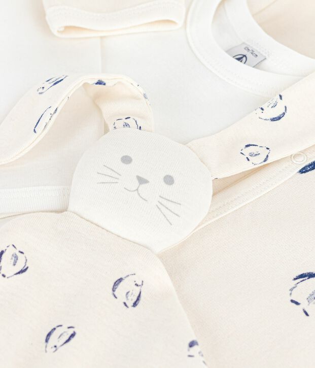 Babies' floral-print velour gift set multicolor