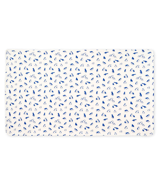 Babies' Rib Knit and Sherpa Blanket MARSHMALLOW white