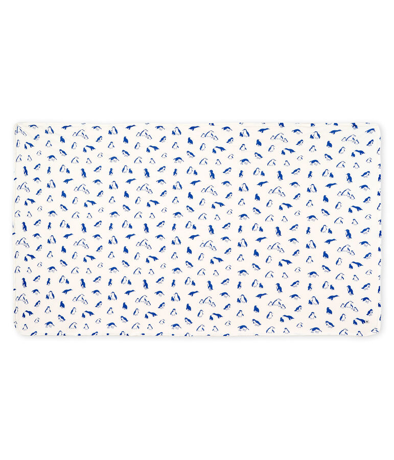 Babies' Rib Knit and Sherpa Blanket white