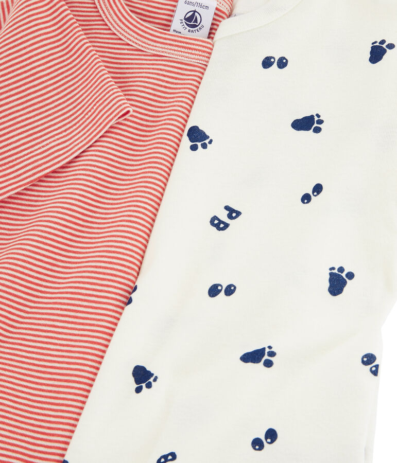 Boys' Yeti Footprint Short-sleeved T-Shirt - 2-Piece Set multicolor