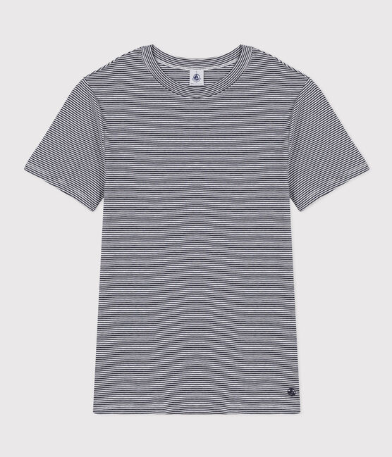Women's Iconic Cotton Round Neck T-Shirt SMOKING blue/MARSHMALLOW white