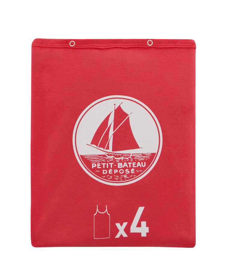 Surprise pack of 4 tops with straps for girls multicolor