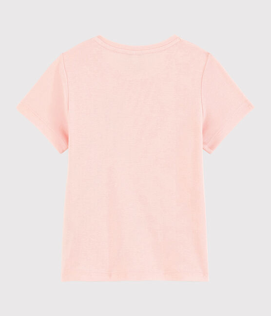 Girls' Short-Sleeved Cotton T-Shirt MINOIS pink