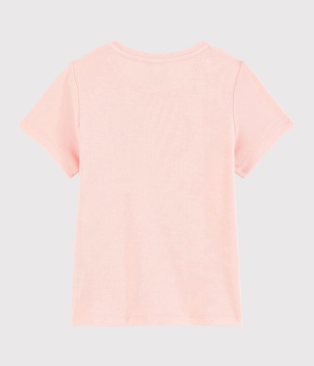 Girls' Short-Sleeved Cotton T-Shirt pink