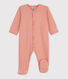Babies' Pinstriped Cotton Sleepsuit