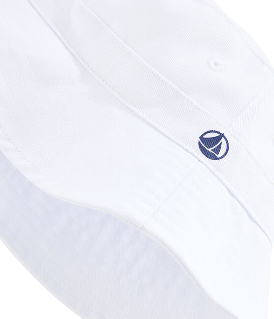 Unisex twill children's bucket hat MARSHMALLOW white