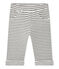 Baby boy's striped pants MARSHMALLOW white/CITY black