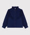 Girls' Velvet Blouse BLEU FONCE