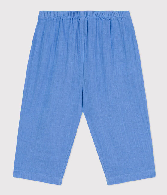 Babies' Cotton Gauze Trousers EDNA blue