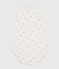 Babies' 1.5 TOG floral-print cotton sleeping bag MARSHMALLOW white/MULTICO white