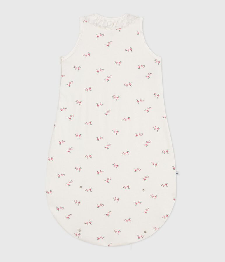 Babies' 1.5 TOG floral-print cotton sleeping bag white/multicolor