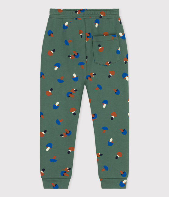 Girls' Printed Jogging Bottoms VALLEE green/MULTICO ecru