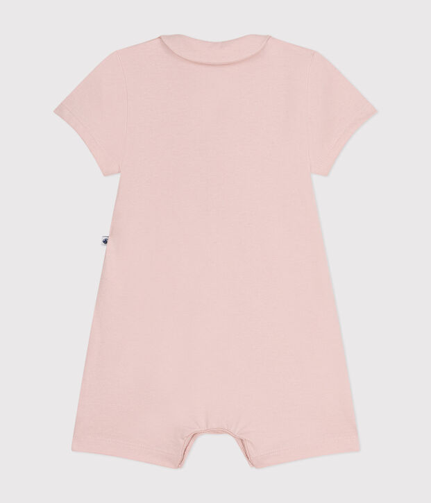 Babies' Lightweight Jersey Playsuit pink