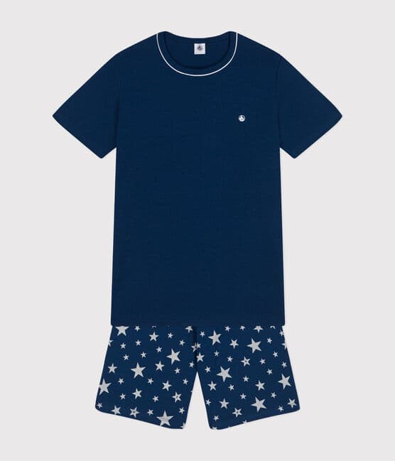 Junior Stripy Short Cotton Pyjamas INCOGNITO /MARSHMALLOW